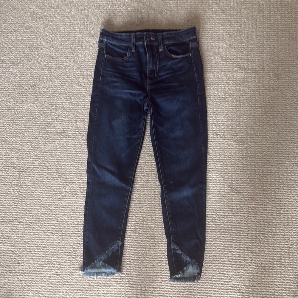 American Eagle Skinny Jeans with Scallop Cuff